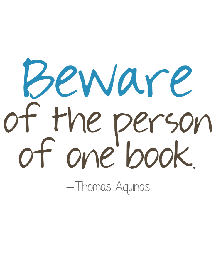 Book Club Time--Beware of the Person of One Book.