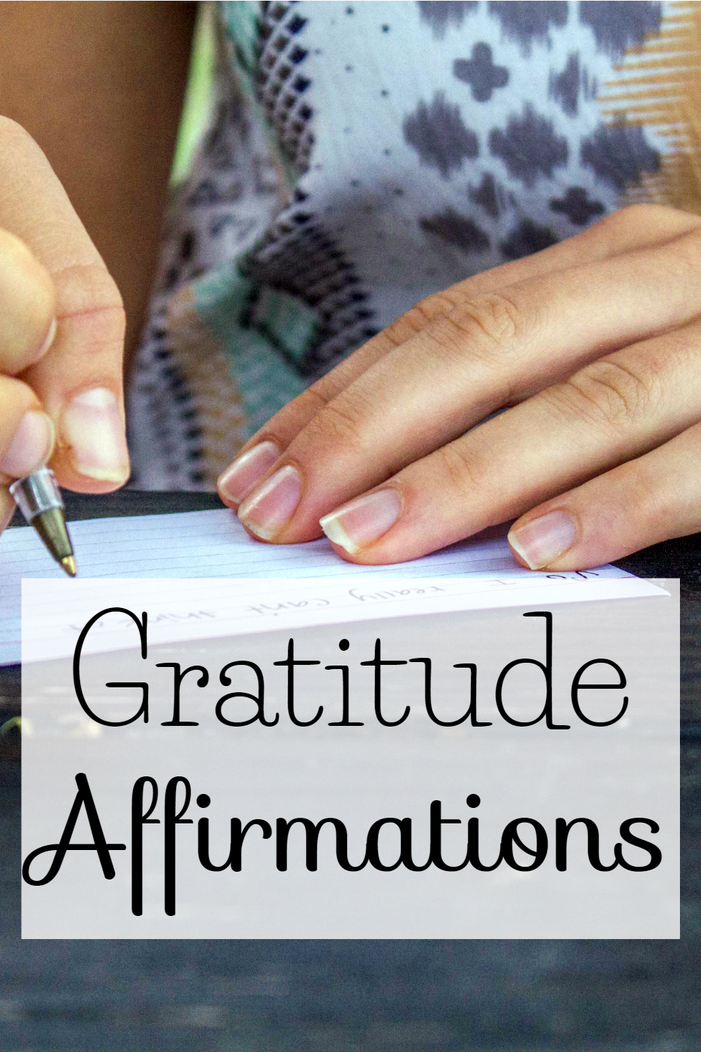 Daily Gratitude Affirmations at The Littlest Way