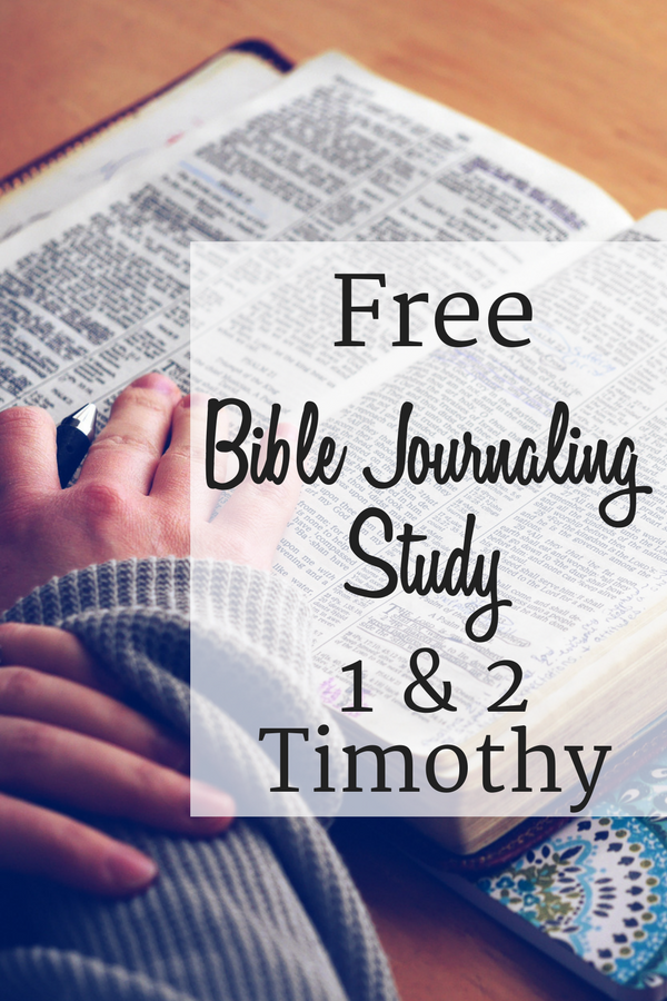  A free printable download for Bible journaling, studying, or verse mapping the Books of Timothy.