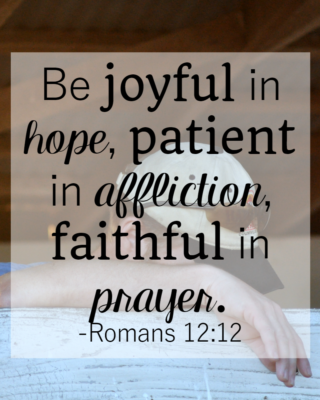 Bible Verses About Patience: Romans 12:12