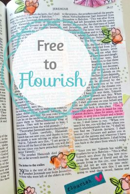 Free to Flourish Bible Journaling