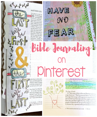 Bible Journaling on Pinterest can be a lovely eye candy for a weary soul. It can also lead to a discouraging game of comparison. I have tips to help you avoid that.
