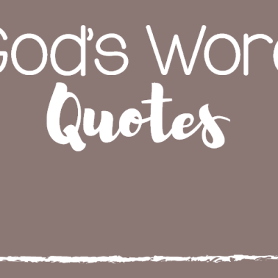 God’s Word Quotes: It’s All About You