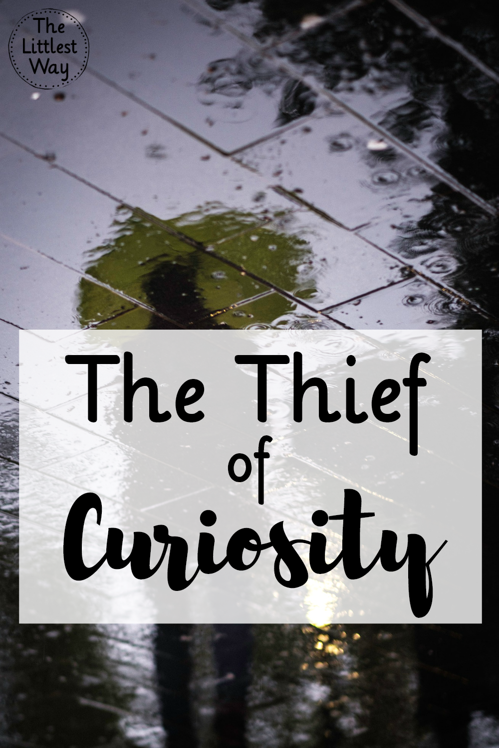 Curiosity is a thief that only comes to kill, steal, and destroy. Sound familiar? Sounds like a tactic of the enemy to me.