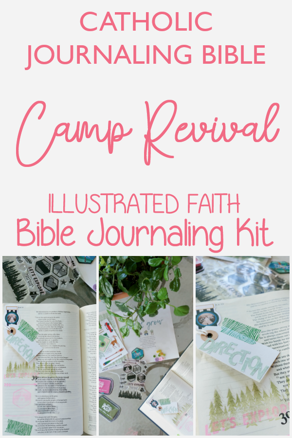 Catholic Journaling Bible using the Illustrated Faith Camp Revival Kit.