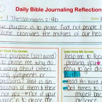 Bible Journaling Printables: Daily Reflections