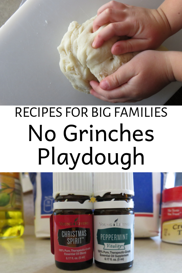 Our favorite recipes for big families playdough with an added touch.