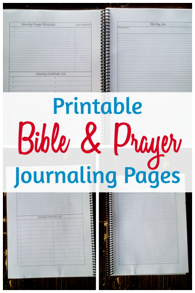 Bible and Prayer Journaling Printable • Called to Life Coaching